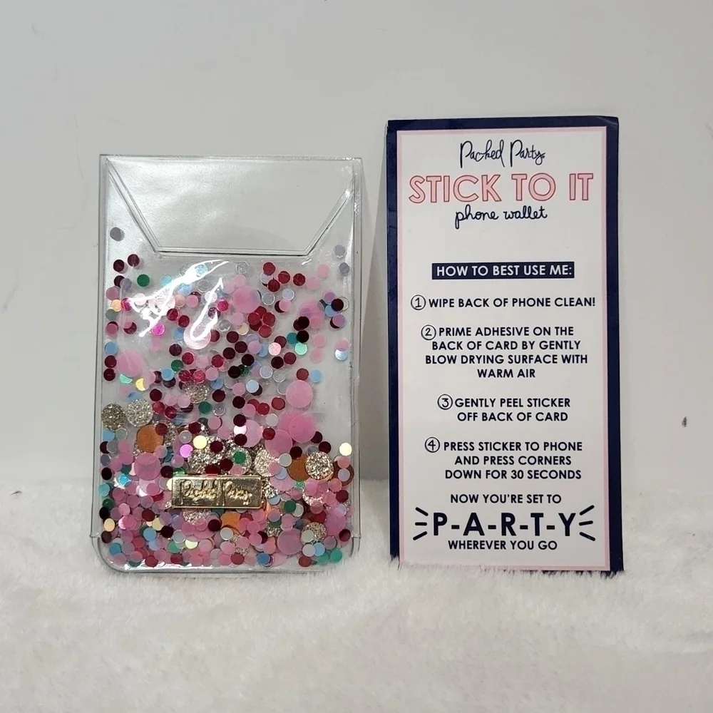 Packed Party Confetti Essentials Stick To It IPhone Android Phone Wallet